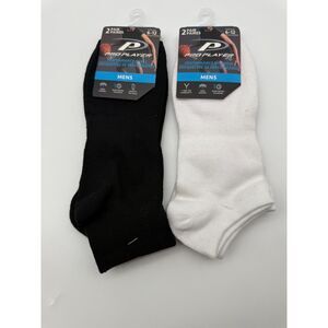 Pro Player performance, no show socks with arch support shoe sizes 6-12 4 pack